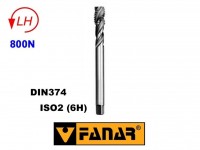Závitník strojný M18x1,0 ľavý HSSE ISO2(6H) DIN374 špirálový(40 °), Fanar