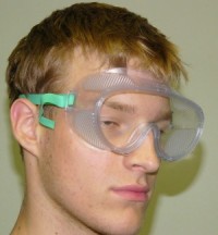 Ochranné okuliare číre s gumičkou