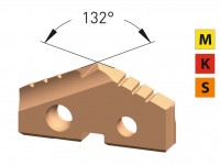 SK vŕtacia britová doštička 132° na liatinu, inconel a titán , Karnasch