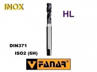 Závitník strojný M3 HSSE HL ISO2 DIN371 špirálový (40°) INOX , FANAR