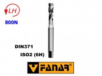 Závitník strojný M8 ľavý HSSE ISO2(6H) DIN371 špirálový(40 °), Fanar