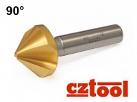 Trojbritý záhlbník 90° HSS/E TiN , CZTOOL